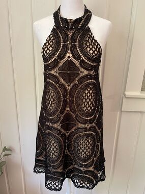 Judith March Halter Lace Dress